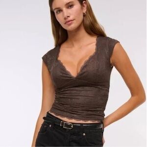 Abercrombie Zoe Bra Free Lace Top Size S